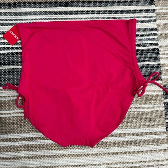 Spanx Women's Swim High Rise Brief Adjustable Hibiscus Pink XL - Picture 3 of 8
